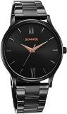 Sonata Aspire Quartz Analog Black Dial Stainless Steel Strap Watch For Men 77105NM03W