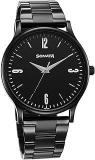 Sonata Aspire Quartz Analog Black Dial Stainless Steel Strap Watch For Men 77105NM04W