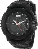 Sonata Black Dial Analog Watch For Men NP77027PP01 Rubber, Black Strap