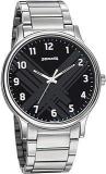 Sonata Black Dial Analog Watch For Men NR77105SM02W