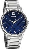 Sonata Blue Dial Silver Band Analog Stainless Steel Watch For Men NR77105SM01W