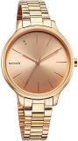 Sonata Blush Quartz Analog Rose Gold Dial Stainless Steel Strap Watch For Women 87050WM08