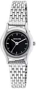 Sonata Essentials Analog Black Dial Women's Watch 87020SM02