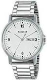 Sonata Essentials Analog White Dial Men's Watch 77083SM01