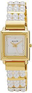 Sonata Everyday Analog Gold Dial Women's Watch 8086YH01