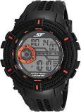 Sonata Fibre SF Digital Grey Dial Men's Watch 77080PP02