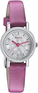 Sonata Floral Folk Art Analog Silver Dial Women's Watch 8976SL09