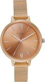 Sonata Poze Quartz Analog Beige Dial Mesh Strap Watch For Women SP80075KM04W