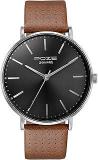 Sonata Poze Quartz Analog Black Dial Leather Strap Watch For Men_SP70025SL01W