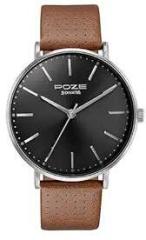 Sonata Poze Quartz Analog Black Dial Leather Strap Watch for Men_SP70025SL01W