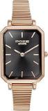 Sonata Poze Quartz Analog Black Dial Mesh Strap Watch For Women_Sp80070Wm01W, Rose Gold Band