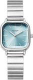 Sonata Poze Quartz Analog Blue Dial Stainless Steel Strap Watch For Women SP80025SM01W