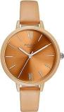 Sonata Poze Quartz Analog Brown Dial Leather Strap Watch For Women SP80075KL03W