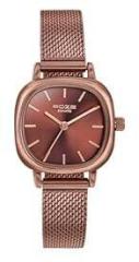 Sonata Poze Quartz Analog Brown Dial Mesh Strap Watch for Women SP80024QM02W