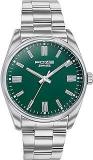 Sonata Poze Quartz Analog Green Dial Metal Strap Watch For Men_SP70033SM01W