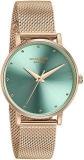 Sonata Poze Quartz Analog Green Dial Metal Strap Watch For Women SP80017WM01