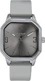 Sonata Poze Quartz Analog Grey Dial Silicone Strap Watch For Men SP70030QP01W