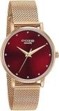 Sonata Poze Quartz Analog Maroon Dial Metal Strap Watch For Women SP80017WM02