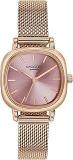 Sonata Poze Quartz Analog Pink Dial Mesh Strap Watch For Women SP80024WM01W