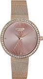 Sonata Poze Quartz Analog Rose Gold Dial Mesh Strap Watch For Women SP80067WM01W