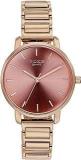 Sonata Poze Quartz Analog Rose Gold Dial Metal Strap Watch For Woman_SP80057WM01W