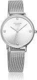 Sonata Poze Quartz Analog Silver Dial Stainless Steel Strap Watch For Women SP80048SM01W