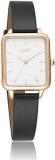 Sonata Poze Quartz Analog White Dial Leather Strap Watch For Women SP80039WL01W