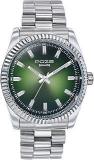 Sonata Poze Quartz Green Dial Silver Metal Strap For Men SP70043SM02W