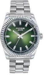 Sonata Poze Quartz Green Dial Silver Metal Strap for Men SP70043SM02W