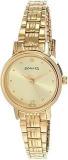 Sonata Quartz Analog Champagne Dial Metal Strap Watch For Women NR8096YM02