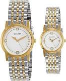 Sonata Quartz Analog Silver Dial Stainless Steel Strap Watch For Couple NR71178137BM01P