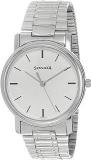 Sonata Quartz Analog White Dial Stainless Steel Strap Watch For Men NS1013SM01