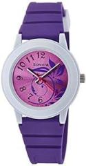 Sonata SF Quartz Analog Pink Dial Plastic Strap Watch for Women NR8992PP03