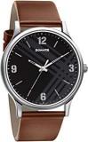 Sonata Smart Plaid Analog Black Dial Men's Watch 77105SL02/NN77105SL02W