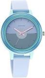 Sonata Splash Blue Dial Women Watch With Plastic Strap 87036PP03W