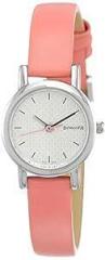 Sonata Splash White Dial Women Watch with Leather Strap NS8976SL15