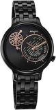 Sonata Unveil Quartz Analog Black Dial Metal Strap Watch For Women 8190NM02