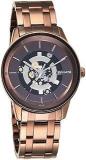 Sonata Unveil Quartz Analog Brown Dial Stainless Steel Strap Watch For Men 7133QM01