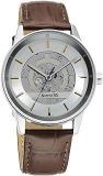 Sonata Unveil Quartz Analog Silver Dial Leather Strap Watch For Men 7133SL04