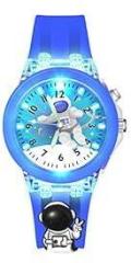 SPIKY 3D Cartoon Kids Analog Watch with LED Luminous 7 Multicolour Glowing Disco Light | Unbreakable Silicone Strap | Childrens Best Unisex Birthday Return Gift | Best Diwali Gift for Boys and Girls of Age 3 13 Years