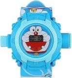 SQUIRRO Rubber Kids Watches Digital Unisex Child Watch Multicolour Dial Blue Colored Strap