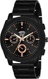 SWADESI STUFF All Black Stainless Steel Strap Stylish Analog Watch For Men