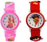 SWADESI STUFF Analog Unisex Child Watch Multicolored Dial Pack Of 2