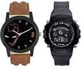 Swadesi Stuff Analogue + Digital SWatch Unisex For Men And Boy Pack Of 2 Watch