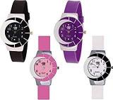 SWADESI STUFF Analogue Unisex Watch Multicolored Dial Multi Colored Strap Pack Of 4