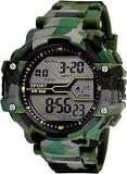 SWADESI STUFF Digital Army Green Black Dial Kids Watch For Boys & Girls