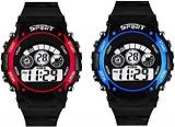 SWADESI STUFF Digital Boy's & Girl's Watch Multicolored Dial Multi Colored Strap