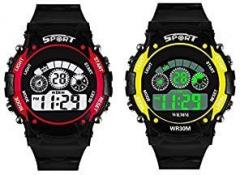 SWADESI STUFF Digital Multicolour Dial Boy's & Girl's Watch