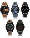 Swadesi Stuff Exclusive Premium Quality Watch Combo Of 5 Watches For Boys & Men