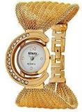 Swadesi Stuff Golden Women's & Girl's Analogue White Dial Wrist Watch